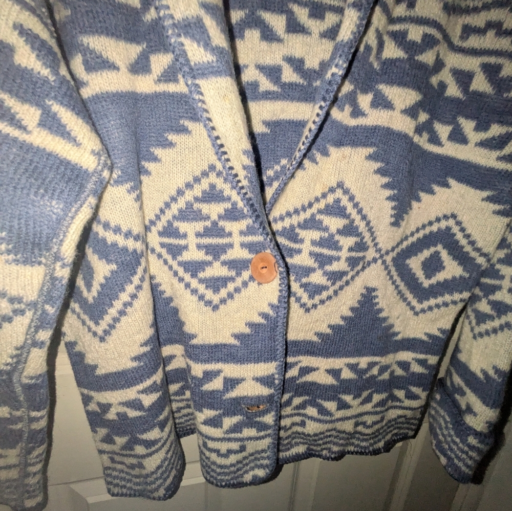 Vintage Alps Fine Womens Apparel Sweater 100% Wool Womens Size Medium Fair Isle - Picture 5 of 5